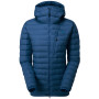 Kurtka zimowa damska Mountain Equipment Earthrise Hooded Wmns Jacket niebieski Majolica Blue