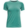 Damska koszulka Under Armour Seamless Run SS zielony Neptune / Jet Gray / Reflective