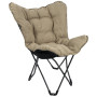 Fotel Bo-Camp Grainger beżowy Beige