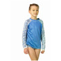 T-shirt dziecięcy DucKsday Manta LS niebieski/biały Blue/Off White