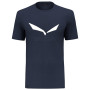 Koszulka męska Salewa Solidlogo Dri-Rel M S/S Tee niebieski/czarny Blue
