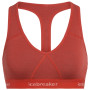 Biustonosz Icebreaker W's Sprite Racerback Bra czerwony/biały Fire