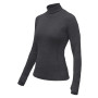 Damska koszulka Sensor Merino Bold Roll Neck dł.rękaw ciemnoszary Anthracite Gray
