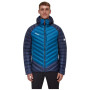 Męska kurtka puchowa Mammut Broad Peak IN Hooded Jacket Men niebieski/jasnoniebieski deep ice - marine 50554