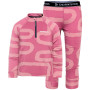Bielizna funkcjonalna dla dzieci Didriksons Jadis Kids Pr Set 5 Path Heather Pink różowy Path Heather Pink