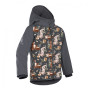 Dziecięca kurtka softshellowa Unuo Softshell Basic Fleece Vzor ciemnoszary