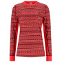 Damska koszulka Kari Traa Lune Long Sleeve Baselayer czerwony/pomarańczowy heat