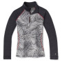 Damska koszulka Smartwool W Merino 250 Bl Pattern 1/4 Zip Boxed czarny/szary LightGrayPinwheel