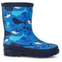 Kalosze dziecięce Regatta Mudplay II Junior 4DT niebieski Bubbles the Shark Blue Print