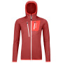 Bluza damska Ortovox Fleece Grid Hoody W's 2023 pomarańczowy blush