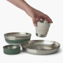 Zestaw naczyń Sea to Summit Detour Stainless Steel Collapsible Dinnerware Set 6 Piece