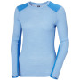 Damska koszulka Helly Hansen W Lifa Merino Midweight Crew jasnoniebieski Bright Blue