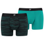 Męskie bokserki Puma Men Space Dye Boxer 2P czarny black