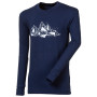 T-shirt dziecięcy Progress DT PEDRO "ICEBERG" 26GH ciemnoniebieski TmModra