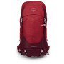 Plecak turystyczny Osprey Stratos 44 czerwony poinsettia red