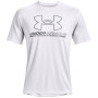 Męska koszulka Under Armour Training Vent Graphic SS biały White / Pitch Gray / Black