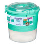 Pudełko na jedzenie Sistema Round Lunch Stack TO GO 965ml turkusowy mint