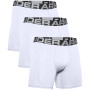 Męskie bokserki Under Armour Charged Cotton 6in 3 Pack biały White / White / White