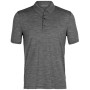 Koszulka męska Icebreaker Men Tech Lite II SS Polo 2021 zarys gritstone hthr