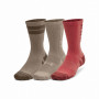 Zestaw skarpetek Under Armour Perf Tech Nov 3pk Crew czerwony/szary