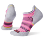 Damskie skarpety Smartwool Run Targeted Cush Stripe Low Ank Socks fioletowy Bordeaux