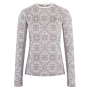Damska koszulka Kari Traa Edith Long Sleeve beżowy WGREY