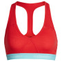 Biustonosz Icebreaker W's Sprite Racerback Bra czerwony Ember/AquaSplash