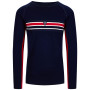 Męska koszulka Dale of Norway Aksla Masculine Baselayer Crew neck ciemnoniebieski Navy Red OffWhite