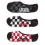 Skarpetki Vans MN Classic Super No Show 3Pk (42,5-47) czerwony/biały Red-White Check