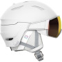 Kask narciarski dla kobiet Salomon Mirage White Ruby biały White(PantoneBrightWhite)
