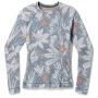 Damska koszulka Smartwool W Classic Thermal Merino BL Crew Boxed 2023 jasnoniebieski Winter Sky Floral