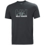 Koszulka męska Helly Hansen Nord Graphic T-Shirt zarys Ebony