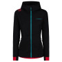 Bluza damska La Sportiva Mood Hoody W czarny/różówy Black/Hibiscus