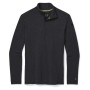 Męska koszulka Smartwool M Classic Thermal Merino BL 1/4 ZB ciemnoszary charcoal heather