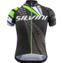 Dziecięca koszulka kolarska Silvini Team CD1435 czarny Blackgreen