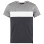 Koszulka męska Chillaz Color Block szary/biały Color Block Black Melange