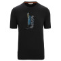 Koszulka męska Icebreaker Men Central Classic SS Tee Otter Paddle czarny Black