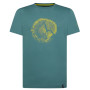 Koszulka męska La Sportiva Cross Section T-Shirt M niebieski/zielony Pine