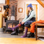 Damskie podkolanówki Darn Tough Snowburst Otc Midweight With Cushion