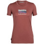 Koszulka damska Icebreaker Women Tech Lite II SS Tee Trailhead czerwony grape