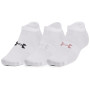 Zestaw skarpetek Under Armour Essential No Show 3pk biały White / White / Retro Pink