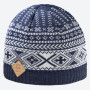 Dzianinowa czapka z merynosów Kama A117 niebieski Darkblue