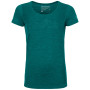Damska koszulka Ortovox W's 150 Cool Mountain Face TS zielony PacificGreenBlend