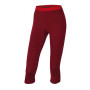 Damskie spodnie 3/4 Husky Merino 100 czerwony