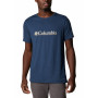 Koszulka męska Columbia Tech Trail Graphic Tee niebieski CollegiateNavyBranded