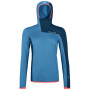 Bluza damska Ortovox W's Fleece Light Grid Sn Hoody niebieski Heritage Blue
