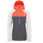 Kurtka damska The North Face Stratos szary/pomarańczowy VanadisGrey/TinGrey/RadiantOrange