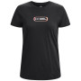 Koszulka damska Under Armour GRADIENT PILL SS czarny Black/White