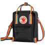 Torba naramienna Fjällräven Kånken Rainbow Sling czarny Black-Rainbow Pattern
