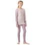 Zestaw dziecięcy Helly Hansen Jr Lifa Merino Midweight Set Purple Clay